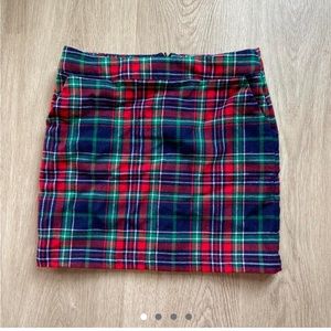 Plaid mini skirt